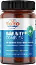 Immunity Support Booster with Vitamin C, D, Elderberry, Echinacea, Zinc, Quercetin, Curcumin, Ginger, B Vitamins Supplement, Vegan, Gluten Free, No Gelatin
