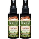 Barlean's 2 Pack Olive Leaf Complex Throat Spray mit Pfefferminz, Zitronen und Salbei für Itchy Throat Relief, Immununterstützungsergänzung, Liquid Blended Extract, 1.5 oz