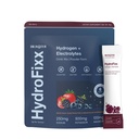 HydroFixx Hydrogen + Electrolytes Mix - Variety Pack | H2 Hydration with Molecular Hydrogen, Sodium, Potassium, Magnesium | LemonLime, MixBerry, Orange Caffeine | 6 Count (6, Mix Berry)
