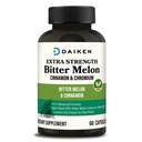 DAIKEN Bitter Melon, Cinnamon & Chrom, 90.000 mg Äquivalent pro Portion Extrastärke, 100% vegetarische Bitter Melon Kapseln mit Cinnamon Chrom & Zink, 60 Kapseln
