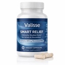 Valisse Smart Relief 600mg Pea Nerve & Joint Support, 60 Vegan Capsules, Support for Aches & Discomfort, Non-GMO, Gluten-Free,Vegan