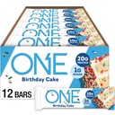 ONE Protein Bars, Birthday Cake, Gluten Free with 20g Protein and 1g Sugar, Pantry Staples, 2.12 oz (12 Count)