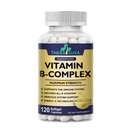 Vitamin B-Komplex + CoQ10 + Vitamin C - Max Strength Supplement für Energie, Stoffwechselunterstützung, 120 Softgel, 60 Tage Versorgung