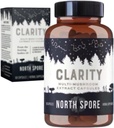 North Spore Organic Clarity High Potency Mushroom Capsules | Lions Mane, Reishi, Cordyceps Supplement | Boost Focus, Gedächtnis, Vitalität, Kognitive Funktion | Pure Organic Extract Blend - 60ct