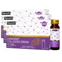 Diamond Collagen Drink -15,000mg Marine Collagen Peptides Liquid Shots for Women & Men, Hydrolyzed with Vitamin C & Pomegranate, Grape Flavor, Supports Skin, Hair & Nail Health-1.69 fl oz x30