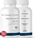 Dr. Westin Childs Hashimoto’s Ab Rx | Organic Black Cumin Seed Nigella Sativa für Immune, Schilddrüse Antibody Unterstützung, Verdauung, TPO & Thyroglobulin, Omega 6, 7, 8, Thymoquinone, Selen - 120 ct