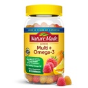 Natur Made Multivitamin + Omega-3, Multivitamin Gummis für Frauen und Männer, Tägliche Ernährungsunterstützung, 80 Erwachsene Gummy Vitamine & Minerals, 40 Tage Versorgung