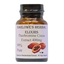 Theobromine Cocoa Extract 99% | High-Purity Theobroma Cacao | 400mg Pro Capsule | 60 Vegan Kapseln | Stearate-Free, Additive-Free, Glass Bottled