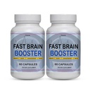 Fast Brain Booster New Advanced Formula Supplement (2 Packs) 60 Days Supply Pills