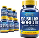 Probiotics for Women and Men - with Lactase Enzyme and Prebiotic Fiber for Digestive Health - 7 Count of 60 Tablets