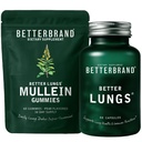 Betterbrand Better Lungs Health Pack - BetterLungs & Mullein Gummies - Complete Respiratory Wellness Pack: BetterLungs & Mullein Gummies - 30 Tage Versorgung