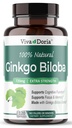 Viva Doria Ginkgo Biloba 720mg, Supports Brain Function & Memory Support, 120 Vegetable Capsules