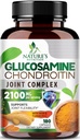 Glucosamine Chondroitin MSM 2100mg Complex - Joint Support Supplement für Gelenke Mobilität & Komfort für Männer und Frauen mit Turmeric & Boswellia, Triple Strength Glucosamine Supplements - 180 Kapseln