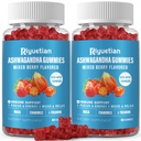 Ashwagandha Gummies für Damen und Herren - Immununterstützung & Erhöhte Energie - Ashwagandha Ergänzungen für Männer & Frauen - Natürliche Erdbeer-Flaschen (120 Count)