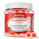 Calcium Supplement for Women Gummies 1200 mg, Calcium Citrate with Vitamin D3 K2 Magnesium Zinc, Overall Health, Sugar Free, Strawberry Flavor, 60 Chewables