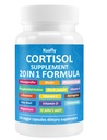 Cortisol Supplements for Women & Men 120 Capsules 20 in 1 Cortisol Reducer Blocker Control with Ashwagandha, L-Theanine, Phosphatidylcholine & Rhodiola Rosea - Stress & Mood Support