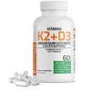 Bronson Vitamin K2+D3 Magnesium Glycinate Supplement, 60 Capsules