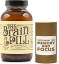 Die Gehirn Pille 90 Kapseln – Bio-BH-Booster-Ergänzung - Memory Pills für Gehirn w/ Ginkgo Biloba Kapseln, Lion’s Mane & Sage - Brain Booster-Ergänzung für Fokus, Gedächtnis, Klarheit, Energie