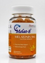 Melat-8 Low Dose Sleep Gummies - Melatonin 1mg, for Sleep Support - 60 Count, Cherry Orange Flavor