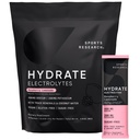 Sports Research® Hydrate Electrolytes Powder Packets - Sugar-Free & Naturally Flavored with Vitamins, Minerals, and Coconut Water - Supports Hydration - 16 Packets - Raspberry Lemonade
