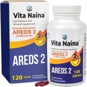 Vita Naina (120 SoftGels) | AREDS2 Eye Vitamins and Mineral Supplement (Zeaxanthin 2mg) | Hohe Bioverfügbarkeit und Bio-Absorption Formel | Einfach auf Ihrem Verdauungssystem | Einfach zu schwanken