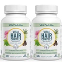 Vital-Haar-Komplex -Hair-Wachstum Vitamine für Frauen und Männer -Biotin & Vitamin B -Hair-Wachstumszusatz für gesunde Haare Haut & Nägel -Hormon & Gluten Free -Hair-Vitamine für Frauen