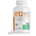 Bronson Vitamin B12 1000 mcg Sustained Release Premium Non GMO Tablets Supports Nervous System, Healthy Brain Function and Energy Production, 180 Tablets