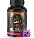 GOLDEN SAFFRON - GABA + Saffron-Extrakt-Ergänzung - Einzigartige und leistungsstarke Non-GMO-Ergänzung für die Förderung von Entspannung, Ruheschlaf und Stimmungsunterstützung - Made in USA with No Added Sugar