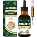 Astragalus Root Extract Kräutertropfen für Immunsystem Unterstützung, Immunität Gesundheit & Energie Boost Tinktur Ergänzungen mit Rhodiola Rosea, Echinacea, Elderberry, Reishi, Ginseng. Huang Qi. 2oz