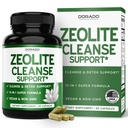 Zeolite Detox for Adults (12 in 1 Formula - Milk Thistle, Alpha Lipoic Acid, N-Acetyl-L-Cysteine, Spirulina Powder & More) Zeolite Cleanse Supplement - Immune Support for Adults - 90 Vegan Capsules