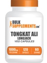 BulkSupplements.com Longjack Extract Kapseln - Tongkat Ali Extract, Tongkat Ali Supplement - Vegan-Friendly, 120 Veg Kapseln (Pack von 1)