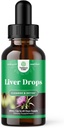 Liver Support Milchdistle Tincture - Milchdistel flüssige Kräuterergänzung mit Astragalus Wurzel für Leber Detox Cleanse und Repair - Leberreiniger Detox Tropfen mit Shiitake Maitake und Cordyceps