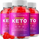 (3 Pack) TropiKeto Keto ACV Gummies Maximum Strength, Tropi Keto Plus ACV Gummies Apple Cider Vinegar Tropiketo ACV Gummies Tropiketo Keto Gummies Reviews Vitamin B12 Keto+ACV (180 Gummies)