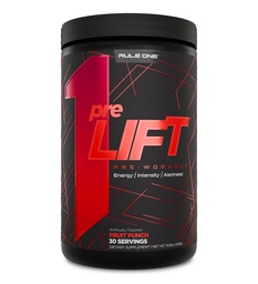 Rule 1 Proteins preLIFT Pre-Workout - 6g Citrulline, 3.2g Beta Alanine, 3 Caffeine Sources + 20 Others for Energy, Alertness, & Endurance (30 Servings, Fruit Punch)
