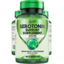 BLIVA Serotonin Supplement - 5-HTP, Vitamin B6, B12, L-Theanine, L-Tryptophan - Daily Mood & Stress Support for Women & Men - 90 Capsules