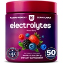 Keppi Mixed Berry Electrolytes Powder 50 Servings – Sugar Free Electrolytes Drink Mix with Potassium, Magnesium & Sodium – Keto Hydration Electrolytes – Fasting-Friendly, Low-Calorie