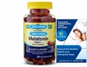 Spring Zero Sugar Melatonin 5 MG, 120 Gummies Sleep Support Bundle with Exclusive Manual for Restful Nights and Energized Days - Better Ligth&Spring Guide