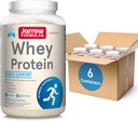 Jarrow Formulas Whey Protein Mit 18g Protein, 3,8g BCAAs und Glutamin, Nahrungsergänzungsmittel für Muskelfunktion und Erholung Unterstützung, 32 oz Unflavored Powder, ca. 38 Tage Versorgung, 6 Packungen