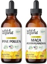 Wild & Organic Pine Pollen Tinkture 4 fl oz & Maca Ashwagandha Tinktur 4 fl oz
