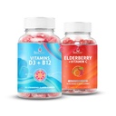 BeLive Vitamin Bundle D3+B12 + Vitamin C for Inmune Support, Bone and Muscle Strenght and Energy, Vegan