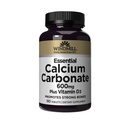 Windmill Natural Vitamins Essential Calcium Carbonate 600mg with Vitamin D3, Calcium and D3, Gluten Free, 180 Tablets
