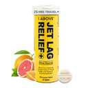 1Above Jet Lag Relief Tablets - Citrus-Flavored Effervescent Multivitamin with Pycnogenol Travel Supplement for Hydration, Energy, Immune Support and Faster Recovery - Flight Essential, 10 Tablets