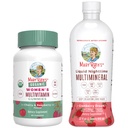 MaryRuth's Multivitamin Gummie für Frauen (Cherry & Raspberry) & Liquid Nighttime Multimineral (Cranberry) | Clean Label Project Verified® | Vegan, Non-GMO | Beauty, Bedtime, Gesamtgesundheit