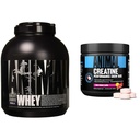Animal Whey Isolate Whey Protein Powder – Isolate Loaded for Post Workout and Recovery & Creatine Chews Tablets - Enhanced Creatine Monohydrate with AstraGin to Improve Absorption