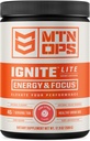 MTN OPS Ignite Lite Energy Drink Powder Gluten Kostenlose Nitric Oxid Ergänzung Getränke Mix, L Arginin, L Citrulline, Koffein & Nootropic Zucker Free Drink Mix, 45 Servierungen, Rosa Citrus