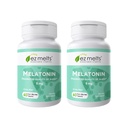 EZ Melts Melatonin - Sleep Support Supplement - No Artificial Flavors - Non-GMO & Sugar-Free - Cool Mint - 120 Dissolvable Tablets (120 Servings)