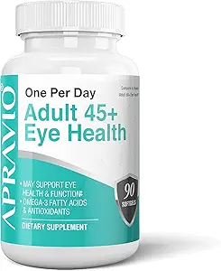 Erwachsene 45+ Augengesundheit Augen Vitamine w/Vitamin C, Vitamin E, Zink, Kupfer, & Omega-3 Fettsäuren für Vision Gesundheit & Augenschutz, 90 Softgele