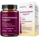 Perimenopause Support for Women Supplement | Hormone Balance, Mood, Sleep, Cycle Regularity & Cooling Support | Black Cohosh, Vitex, Saffron | Peri Menopause Supplements for Women | Non-GMO | 60 Ct