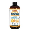 Barlean's Liquid Multivitamin for Women, Men & Kids, 21 Essential Vitamins & Minerals, Includes Biotin, B-Complex, Vitamins C, D3 & K2, Smoothie-Like Daily Supplement, Tropical Flavor, 16 fl oz