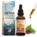 HerbEra Texas Herbal Detox Blend - USDA Organic Extract, Made in USA | Immune & Liver Support Liquid Drops | Burdock, Dandelion Root, Milk Thistle, Hibiscus, Rosemary, Spirulina | 2 fl oz